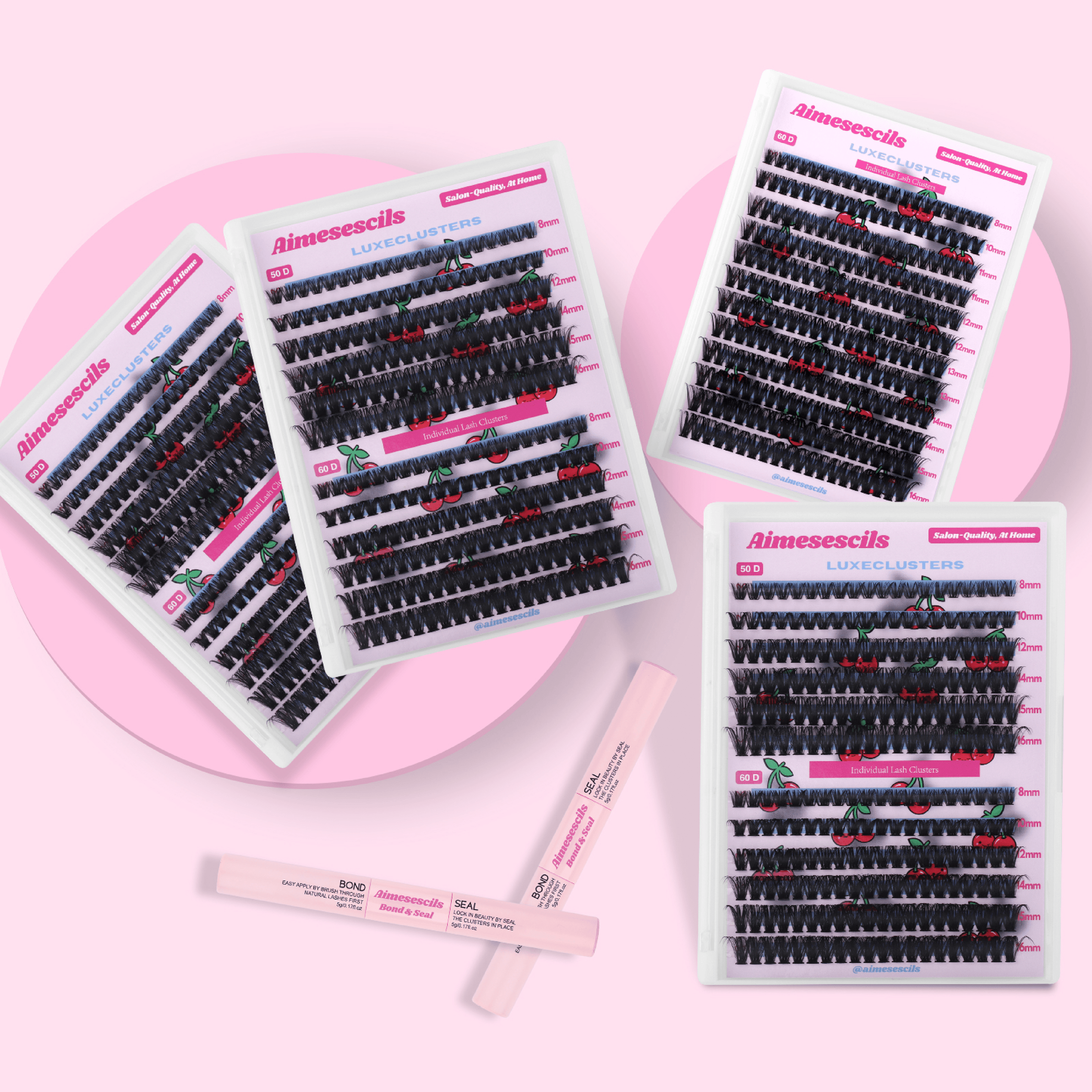 50D & 60D Lash Clusters - Mix